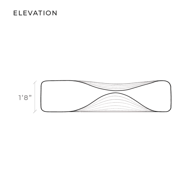 LOOP bench, diagram 2, front elevation