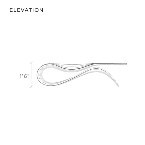 LOOP seater, diagram 2, side elevation