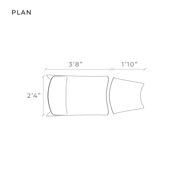 LOOP lounger, diagram1 , plan view