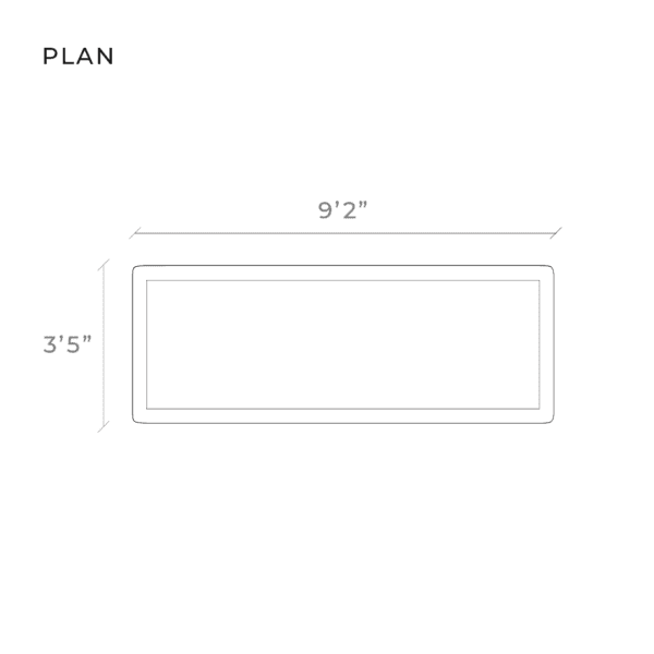 LOOP solid table, diagram 1, plan view