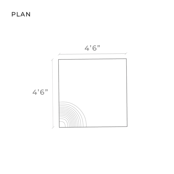 LOOP toe table, diagram 1 , plan view