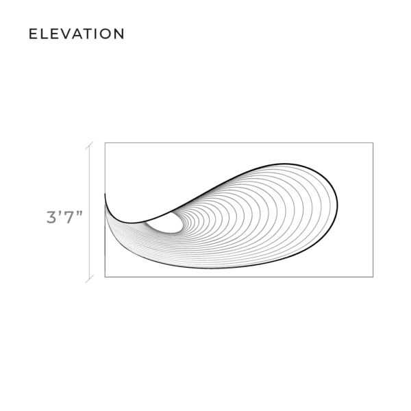 LOOP bar unit, diagram 2, front elevation