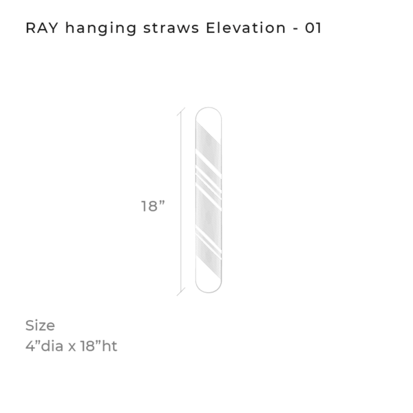 RAY hanging straw, diagram 4