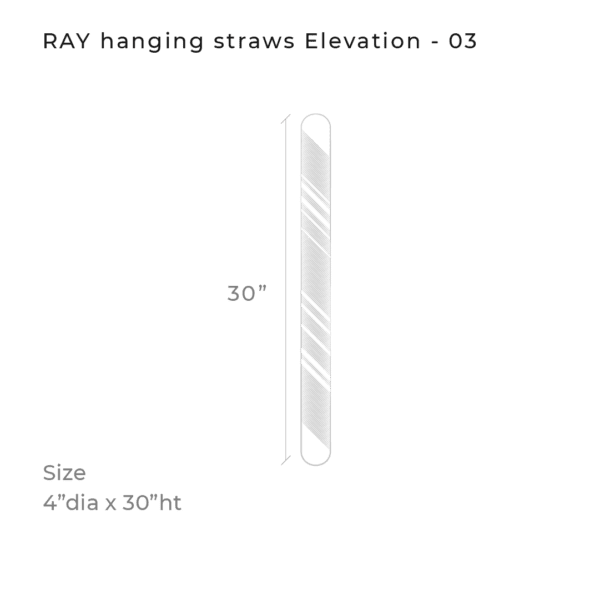 RAY hanging straw, diagram 3