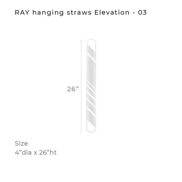 RAY hanging straw, diagram 1