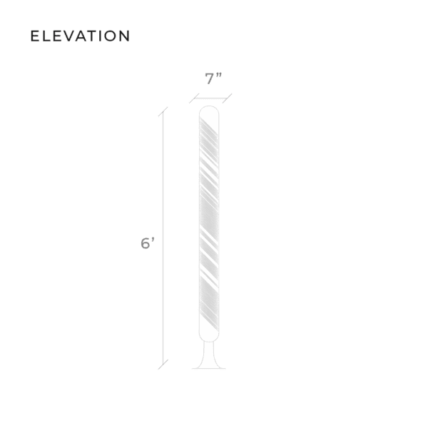 RAY standing straw, diagram 1, elevation
