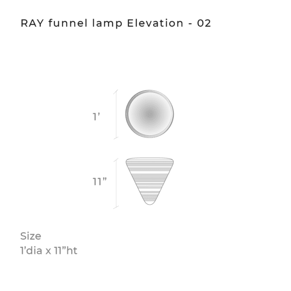RAY funnel lamp, diagram 1