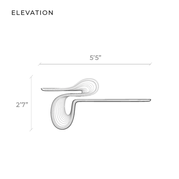 WAVE step console 1.0, diagram 1, elevation
