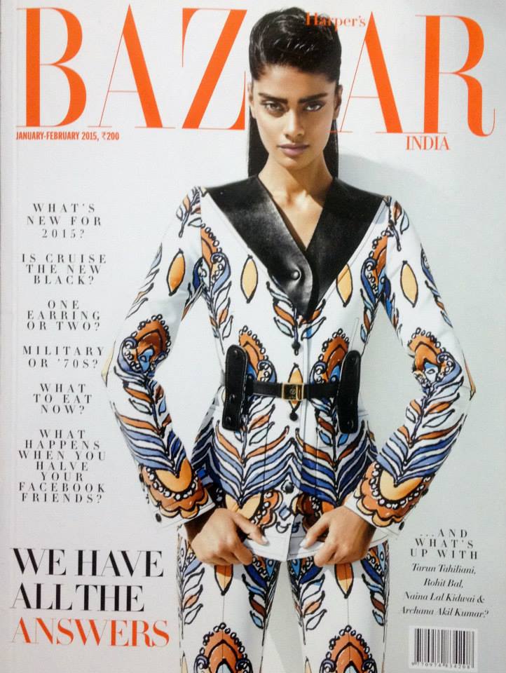 Harper's Bazar India, january-february 2015 cover 