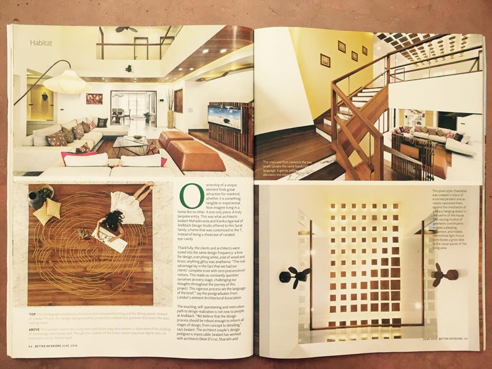 Modern Interiors for anmi penthouse featured in Better Interiors, page 2