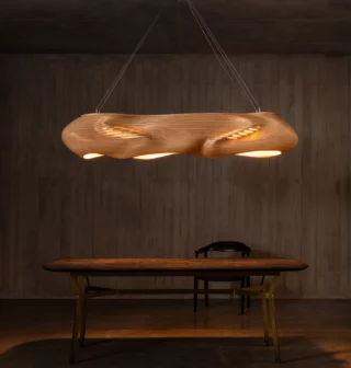 This is the elevational view of the LOOP rift chandelier