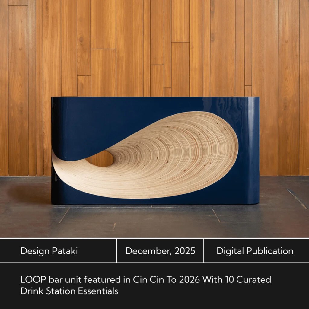 Poster for design pataki's web publication on LOOP bar unit